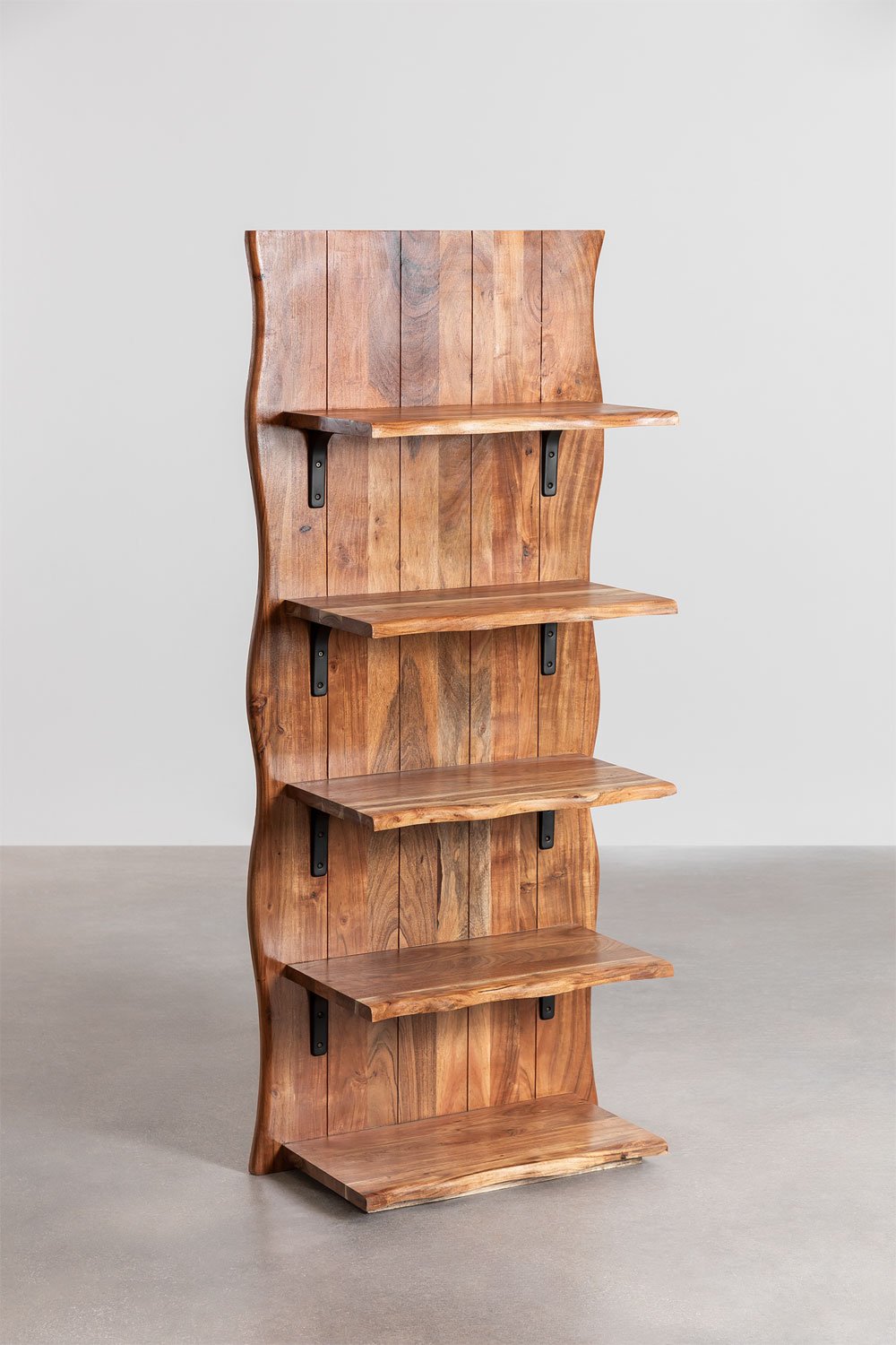 Scaffalatura in legno di acacia Yago