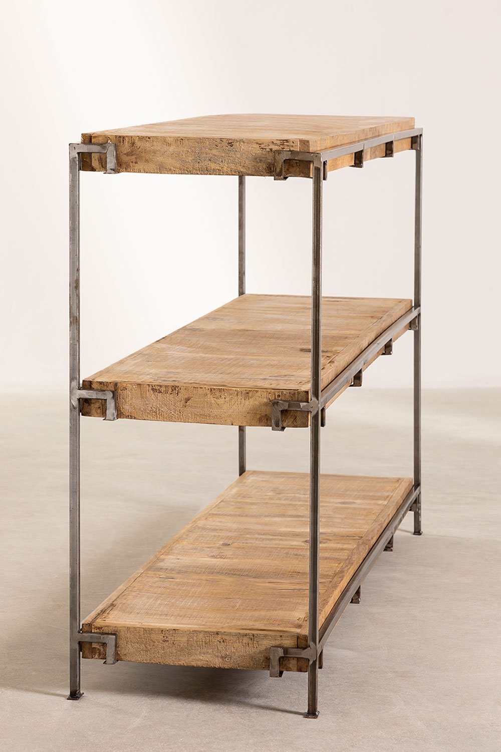 Scaffale a 3 ripiani in legno di mango Inme
