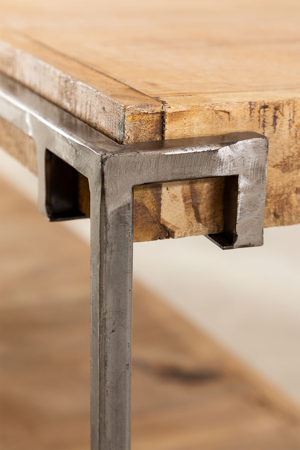 Scaffale a 3 ripiani in legno di mango Inme