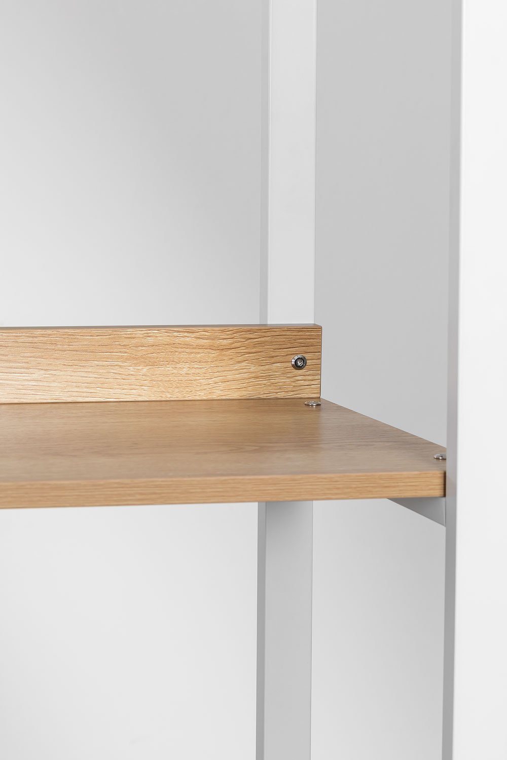 Scaffale in acciaio e legno Ariaster