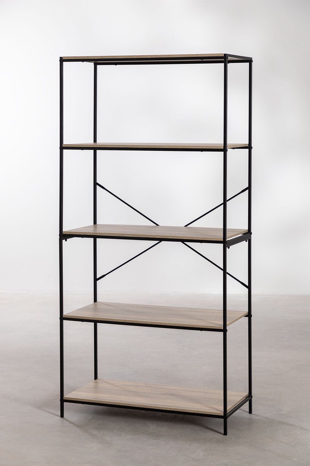 Scaffalatura in legno e metallo Baxter