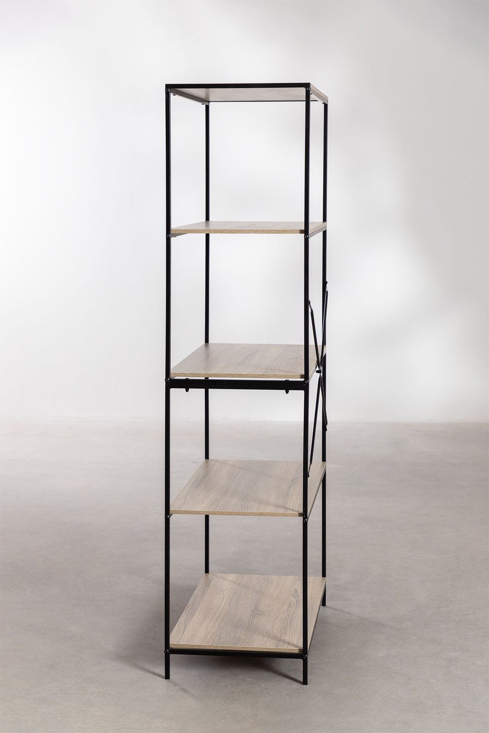 Scaffalatura in legno e metallo Baxter