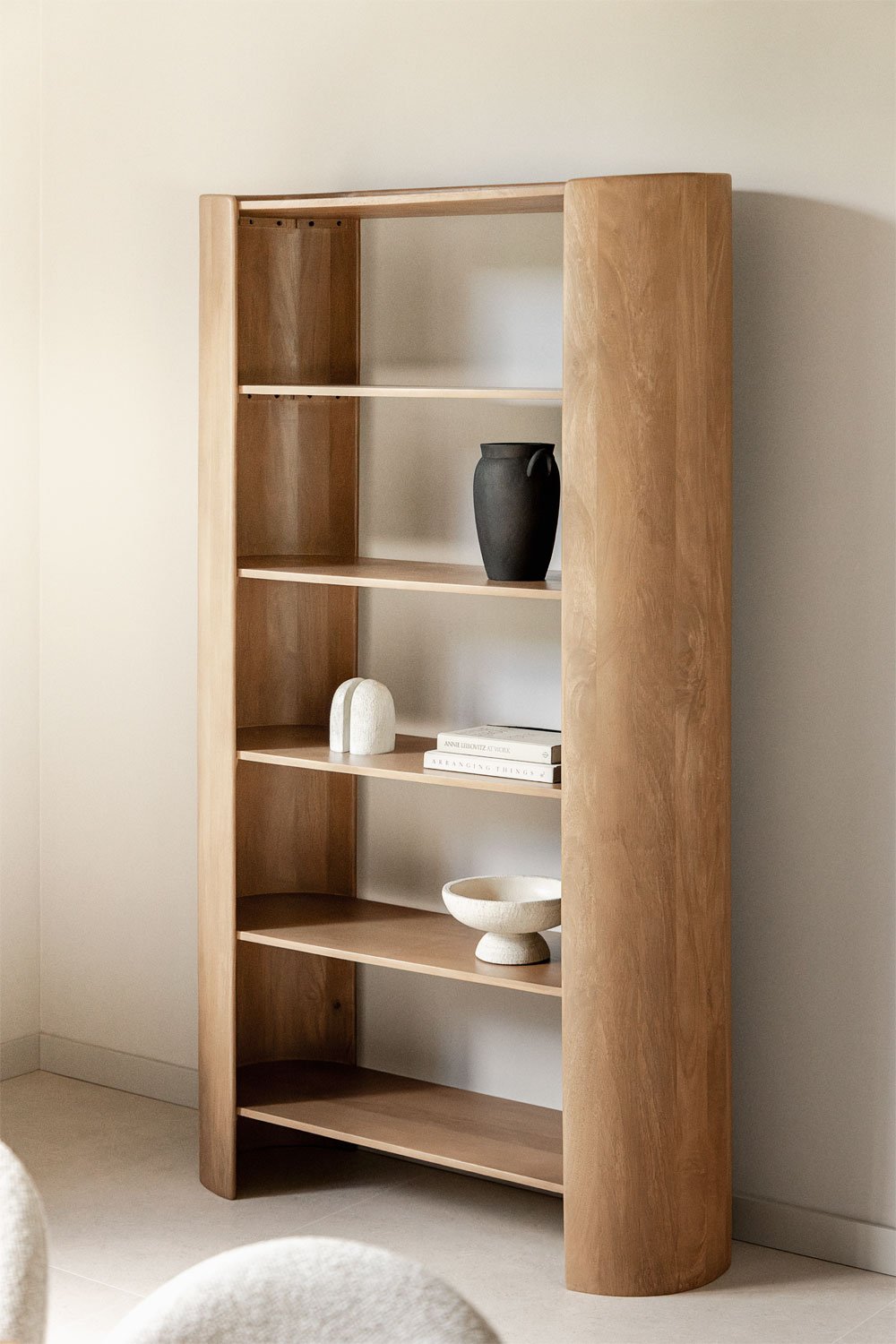 Scaffale 110x190 cm a 6 ripiani in legno di mango Sidney