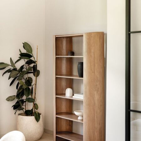 Scaffale 110x190 cm a 6 ripiani in legno di mango Sidney