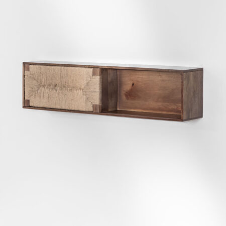 Mensola da parete Evans in legno di mango e iuta