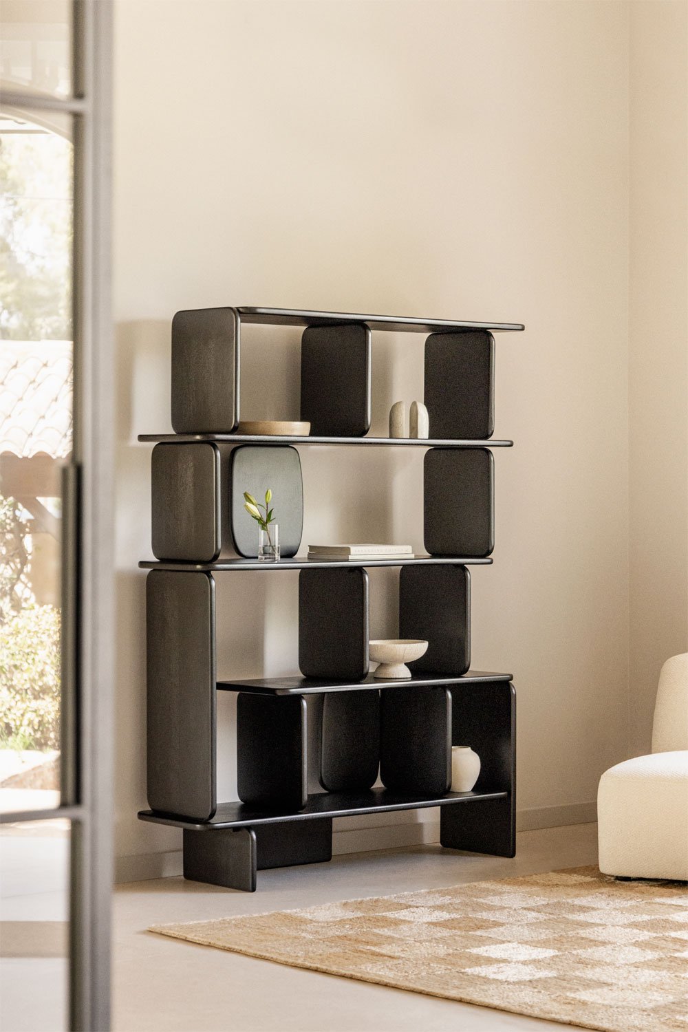Scaffale in legno di mango Agathe