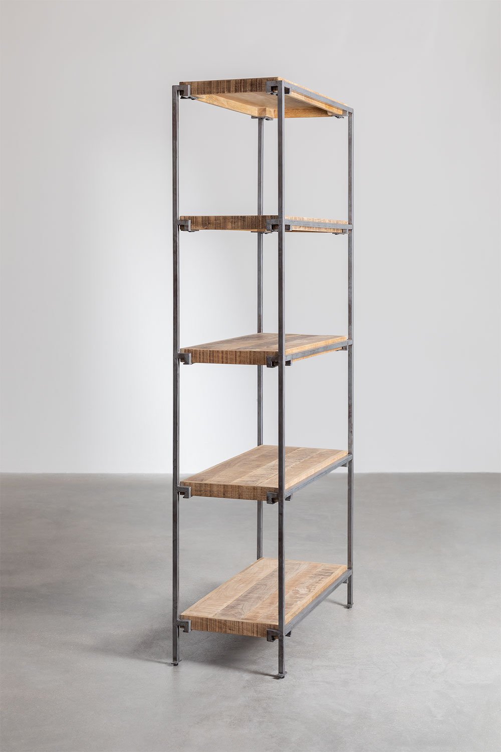 Scaffale Inme in legno di mango con 5 ripiani