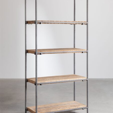 Scaffale Inme in legno di mango con 5 ripiani