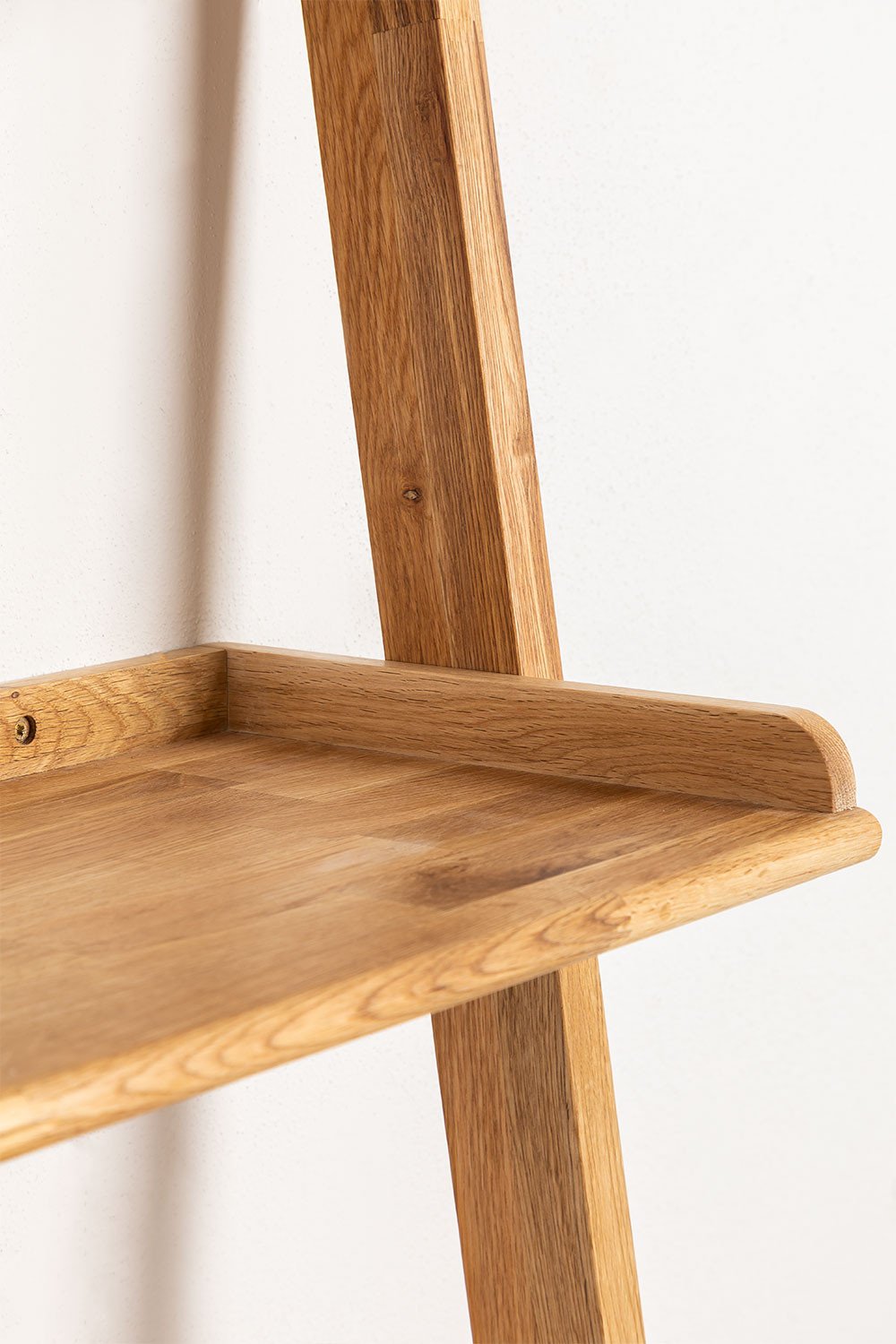 Scrivania in legno di quercia con ripiani Zina Style