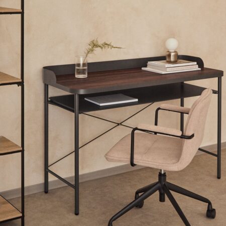 Scrivania in MDF e metallo Kerobert