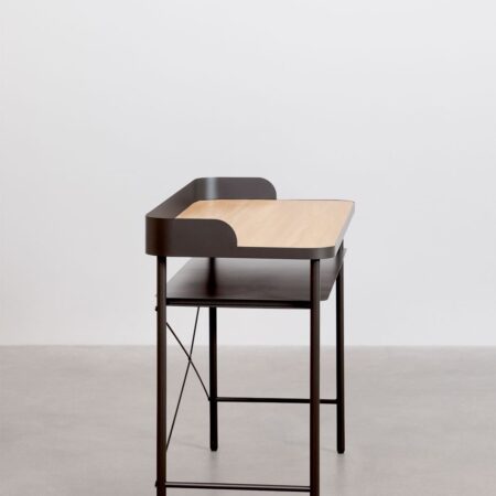 Scrivania in MDF e metallo Kerobert