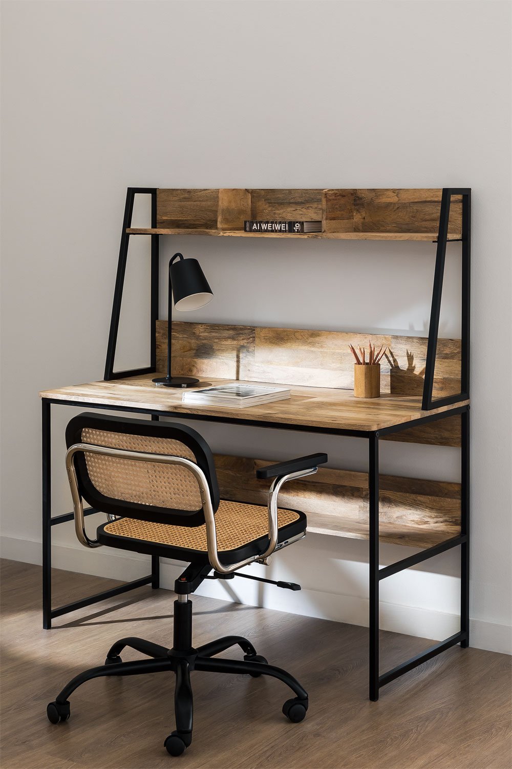 Scrivania Studente in legno riciclato