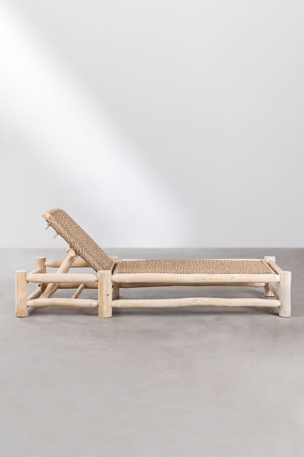 Poltrona reclinabile in legno di teak di Bientina
