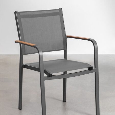 Sedia da giardino impilabile in alluminio Archer