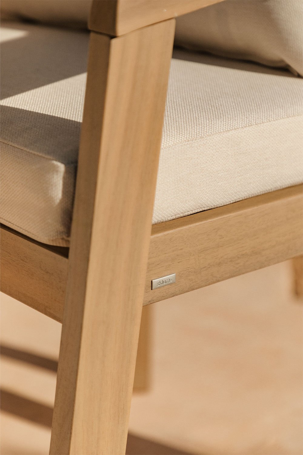Sedia da giardino Uleno in legno di acacia