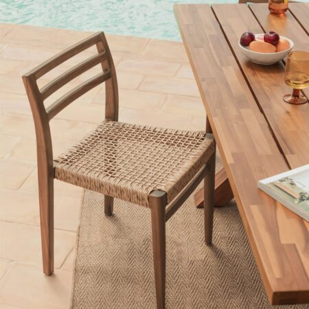 Sedia da giardino in legno di teak Lulea