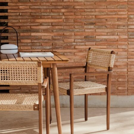 Sedia da giardino in legno di teak Orebro