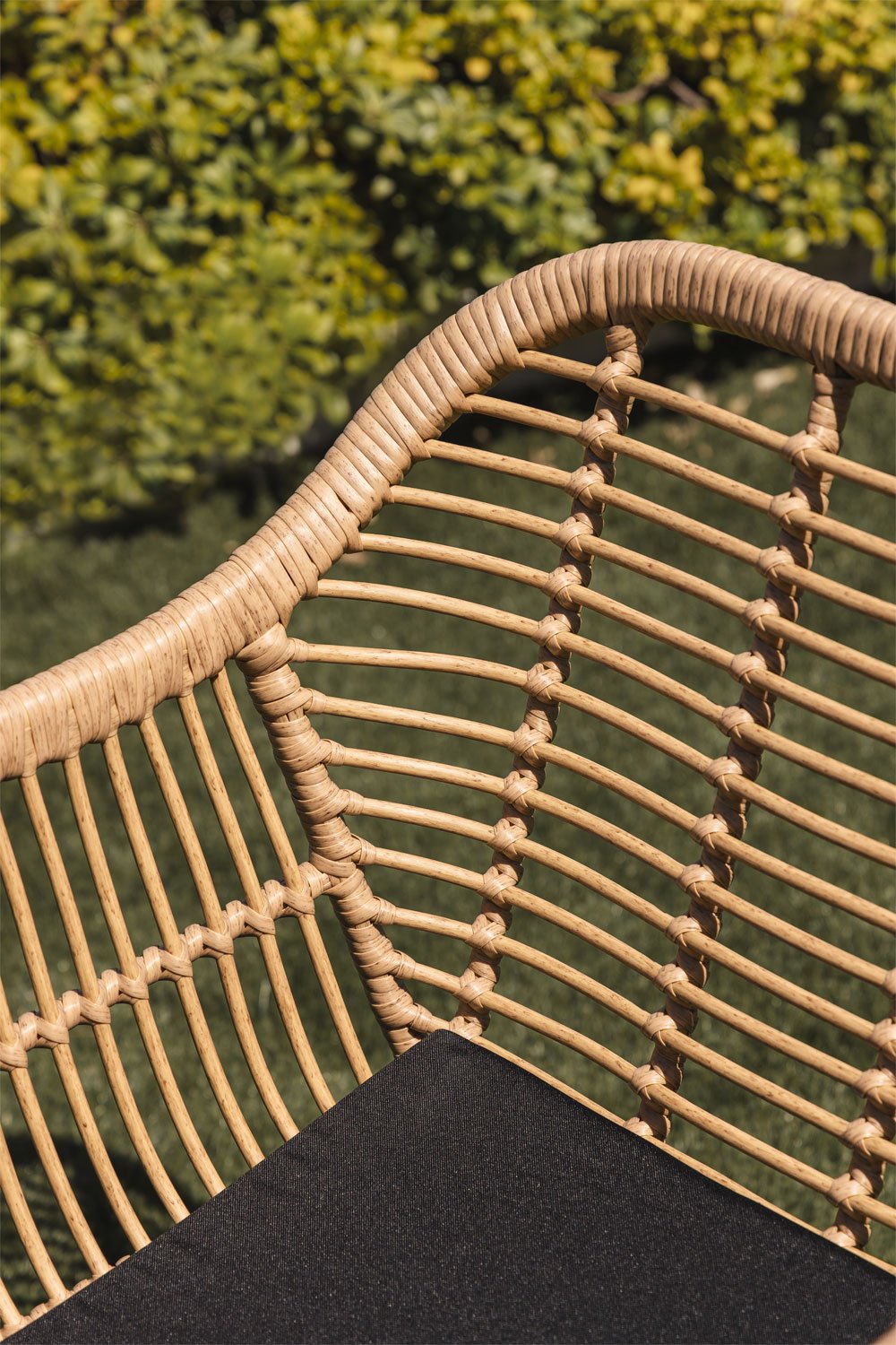Sedia da giardino Zole in vimini sintetico