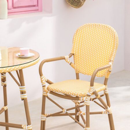 Sedia da giardino in vimini sintetico Alisa Bistro