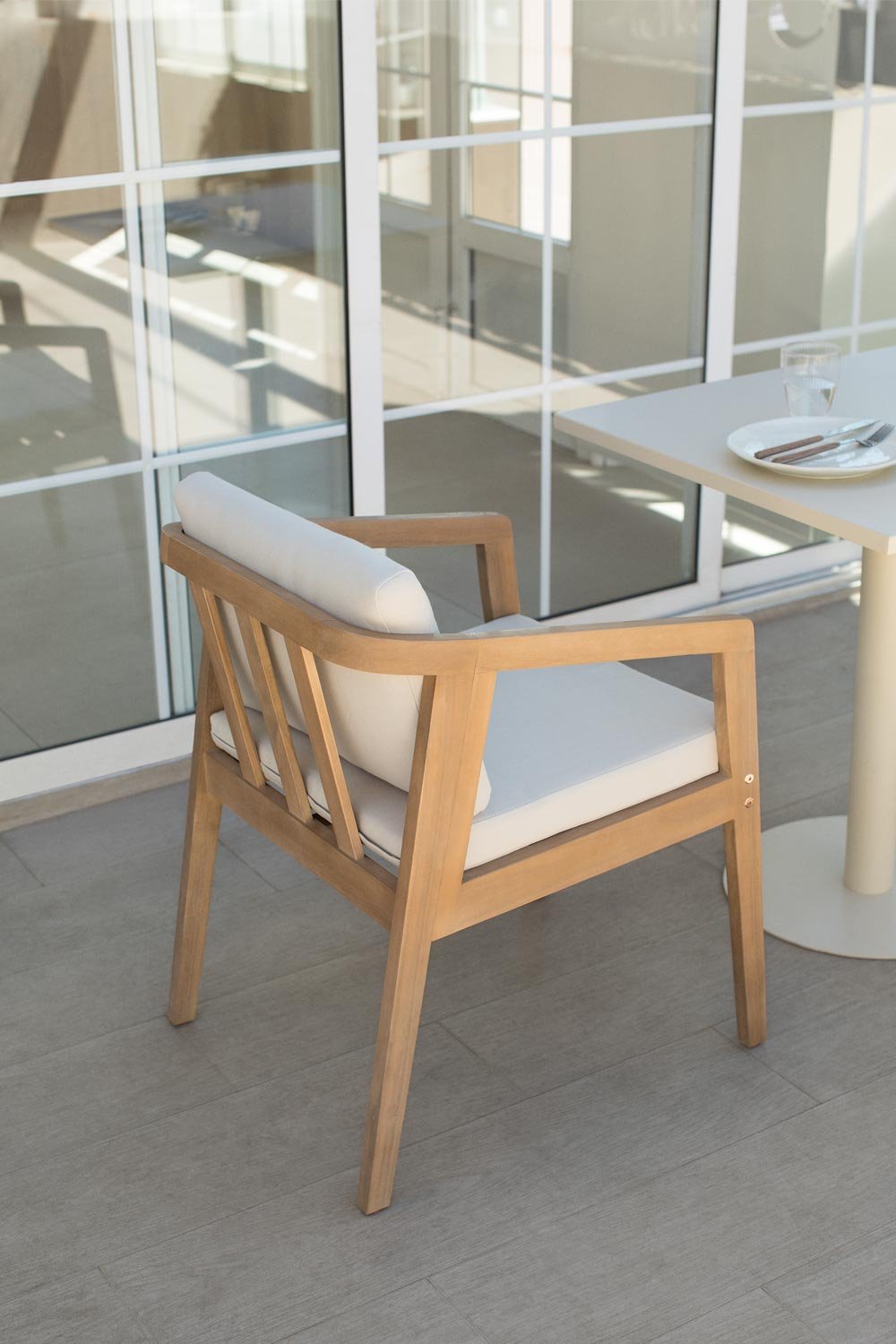 Sedia da giardino in legno di acacia Kaela