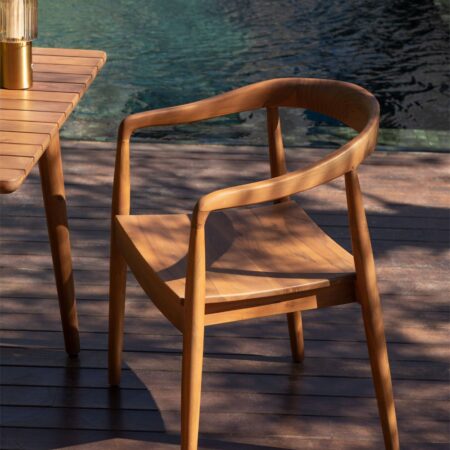 Sedia da giardino in teak Rokan