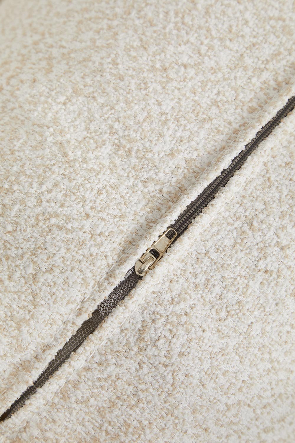 Sedia da giardino Sereilen con braccioli in alluminio e tessuto bouclé