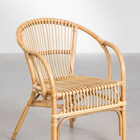Sedia da giardino in rattan con braccioli Yungas
