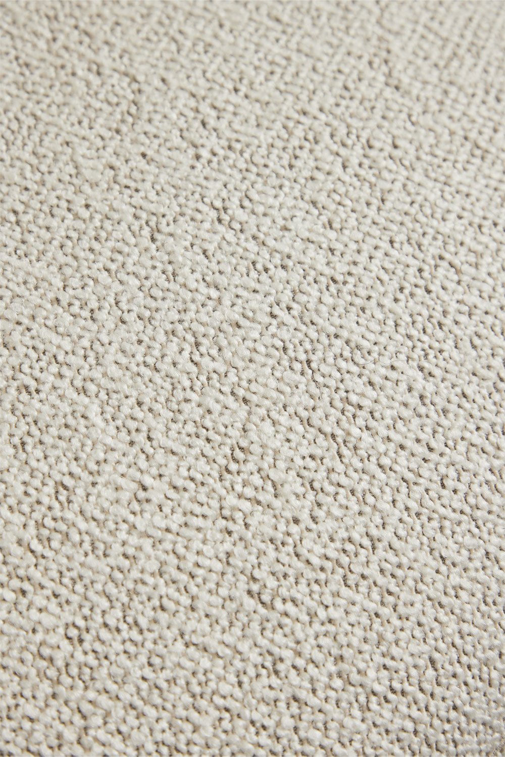 Sedia da pranzo girevole con braccioli in tessuto Flavian bouclé