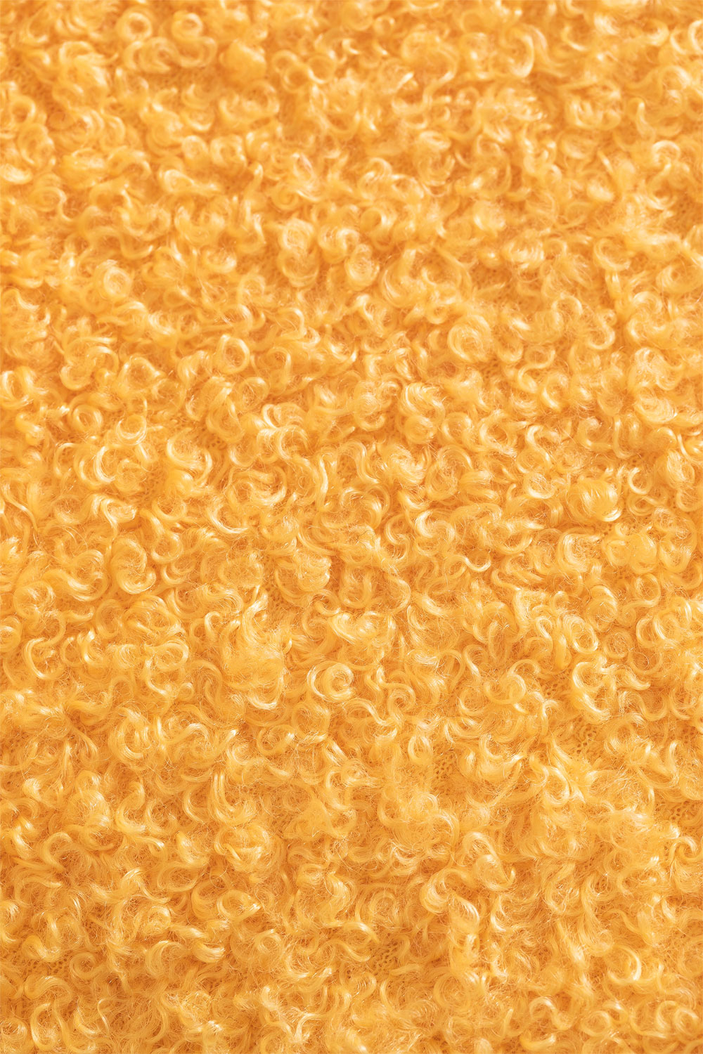 Sedia da pranzo imbottita in tessuto bouclé Glorys Style