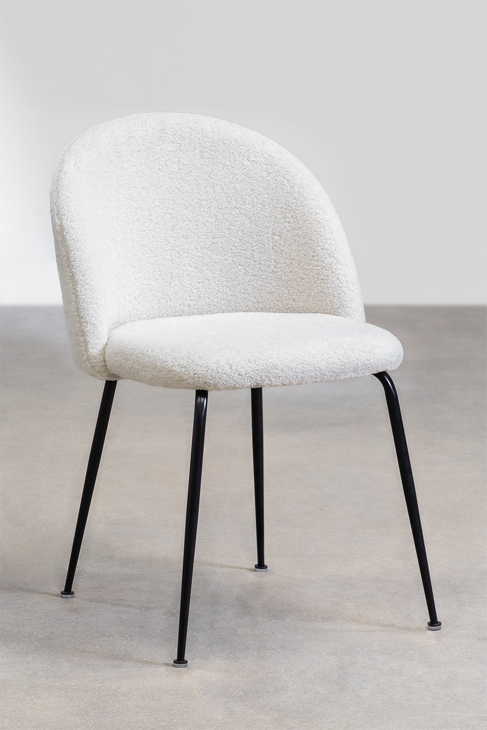 Sedia da pranzo in bouclé Kana Design