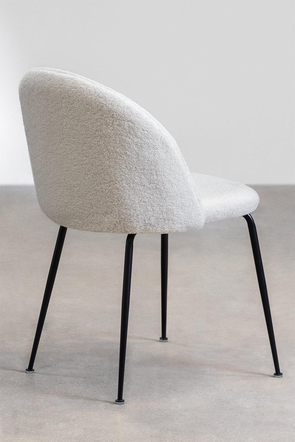 Sedia da pranzo in bouclé Kana Design