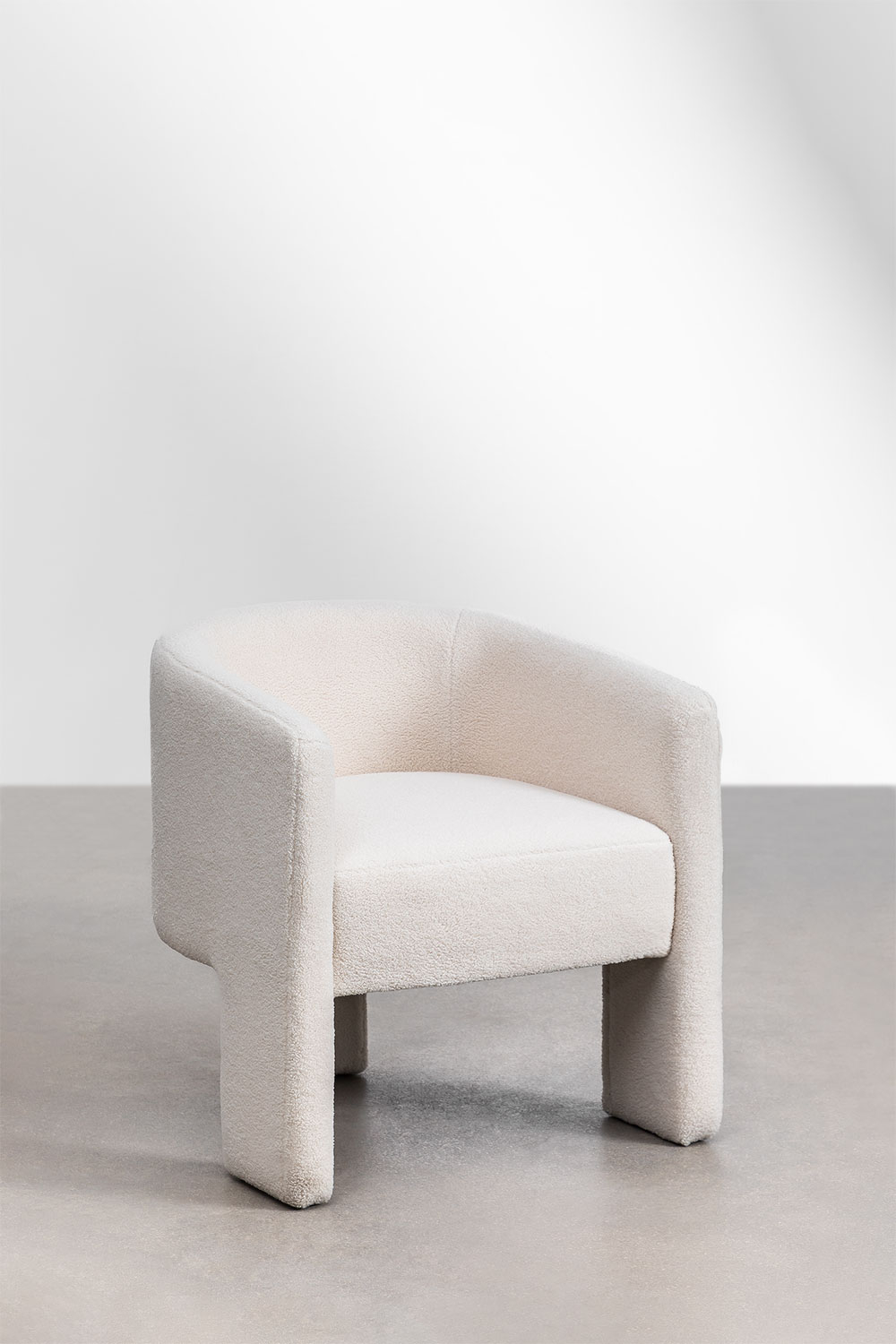 Sedia da pranzo in shearling Xastru