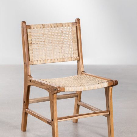 Sedia da pranzo in legno di teak Catua