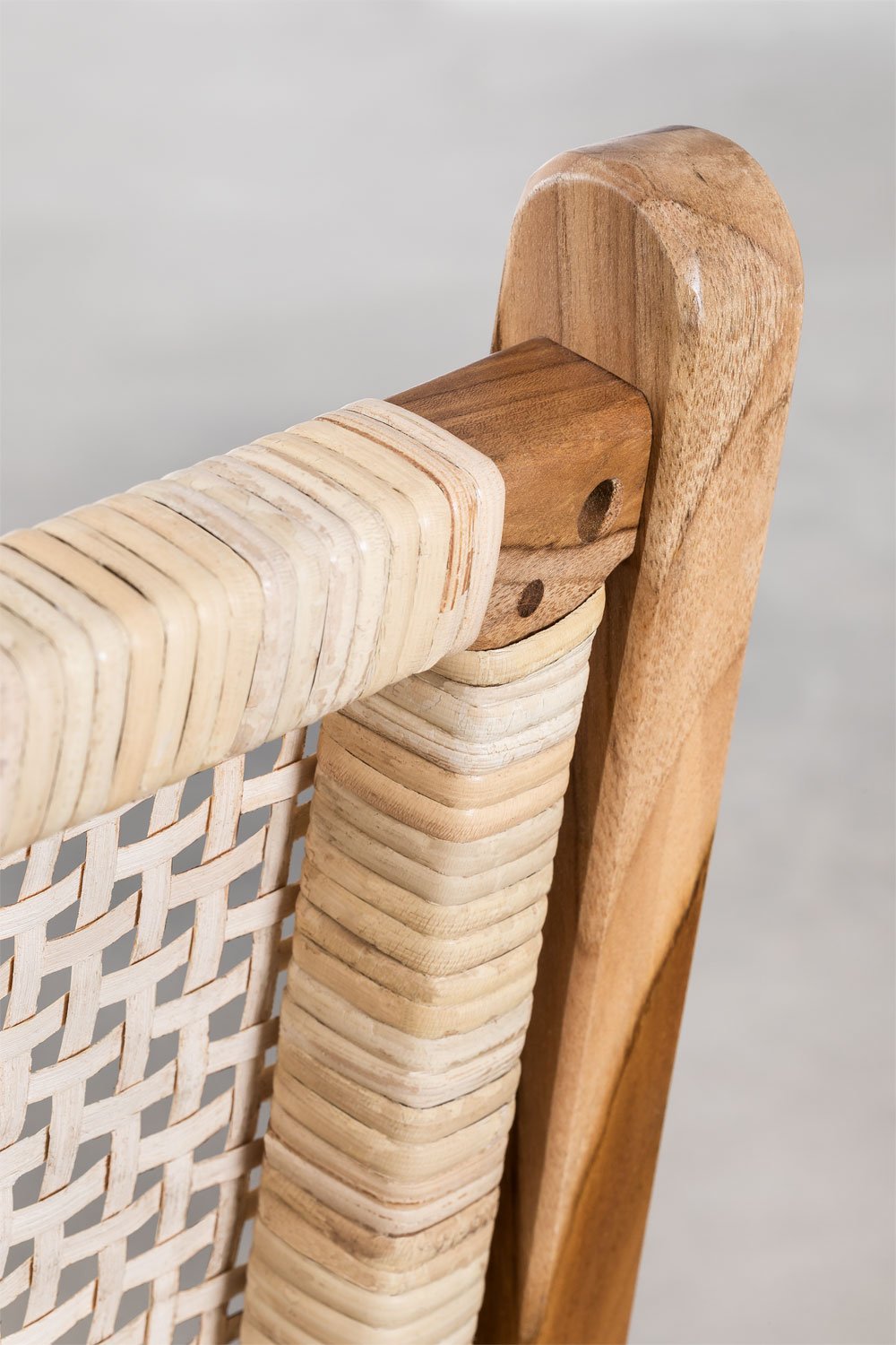 Sedia da pranzo in legno di teak Catua