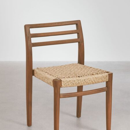 Sedia da pranzo in legno di teak Lulea