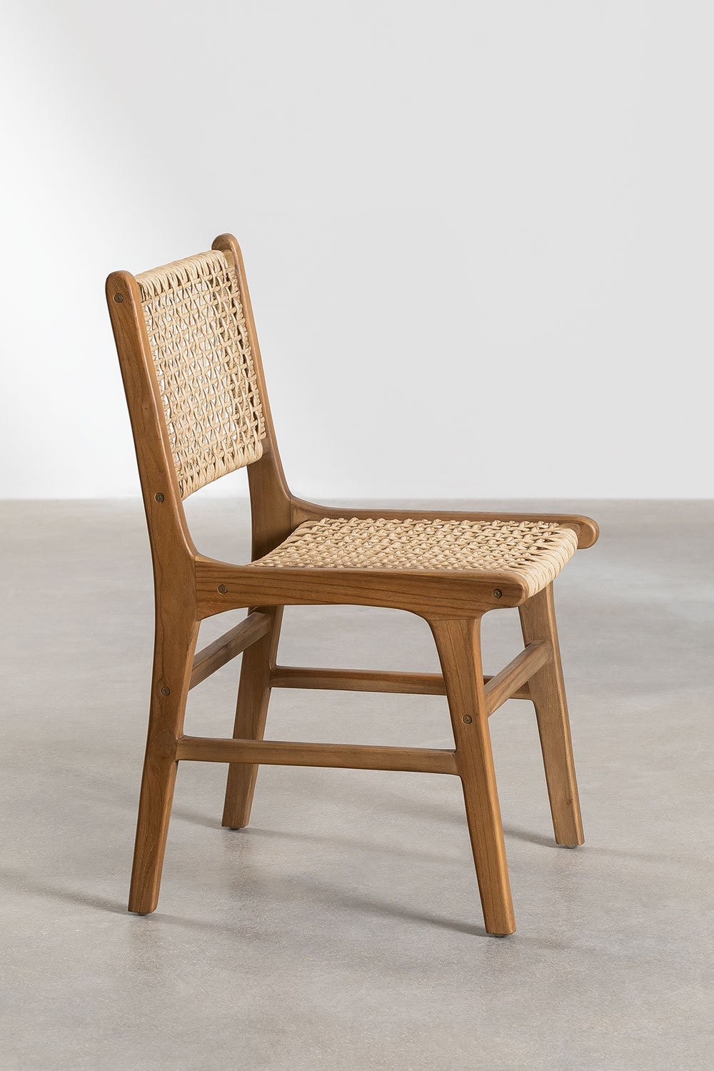 Sedia da pranzo in legno di teak Malmo