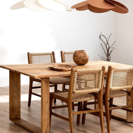 Sedia da pranzo in legno di teak Malmo