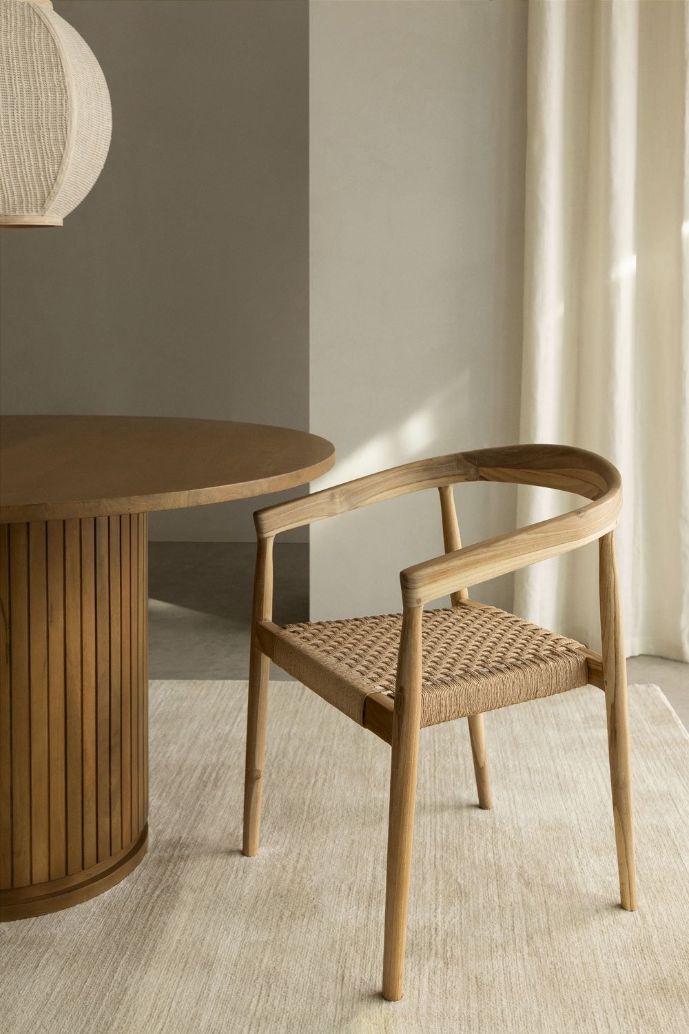 Sedia da pranzo Visby Design in legno di teak