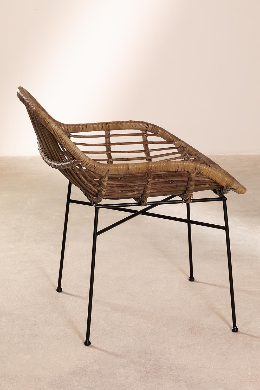 Sedia da pranzo in rattan Nesse