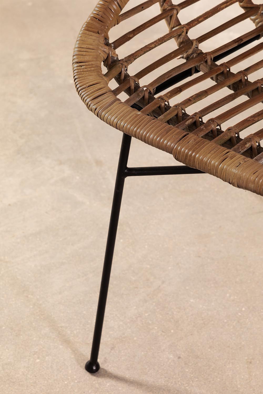 Sedia da pranzo in rattan Nesse