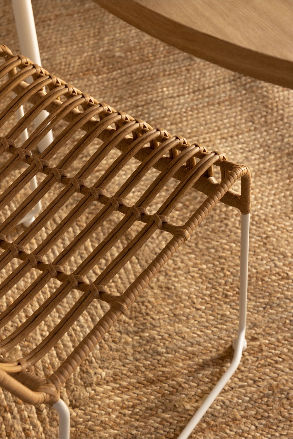 Sedia da pranzo in rattan sintetico Aroa