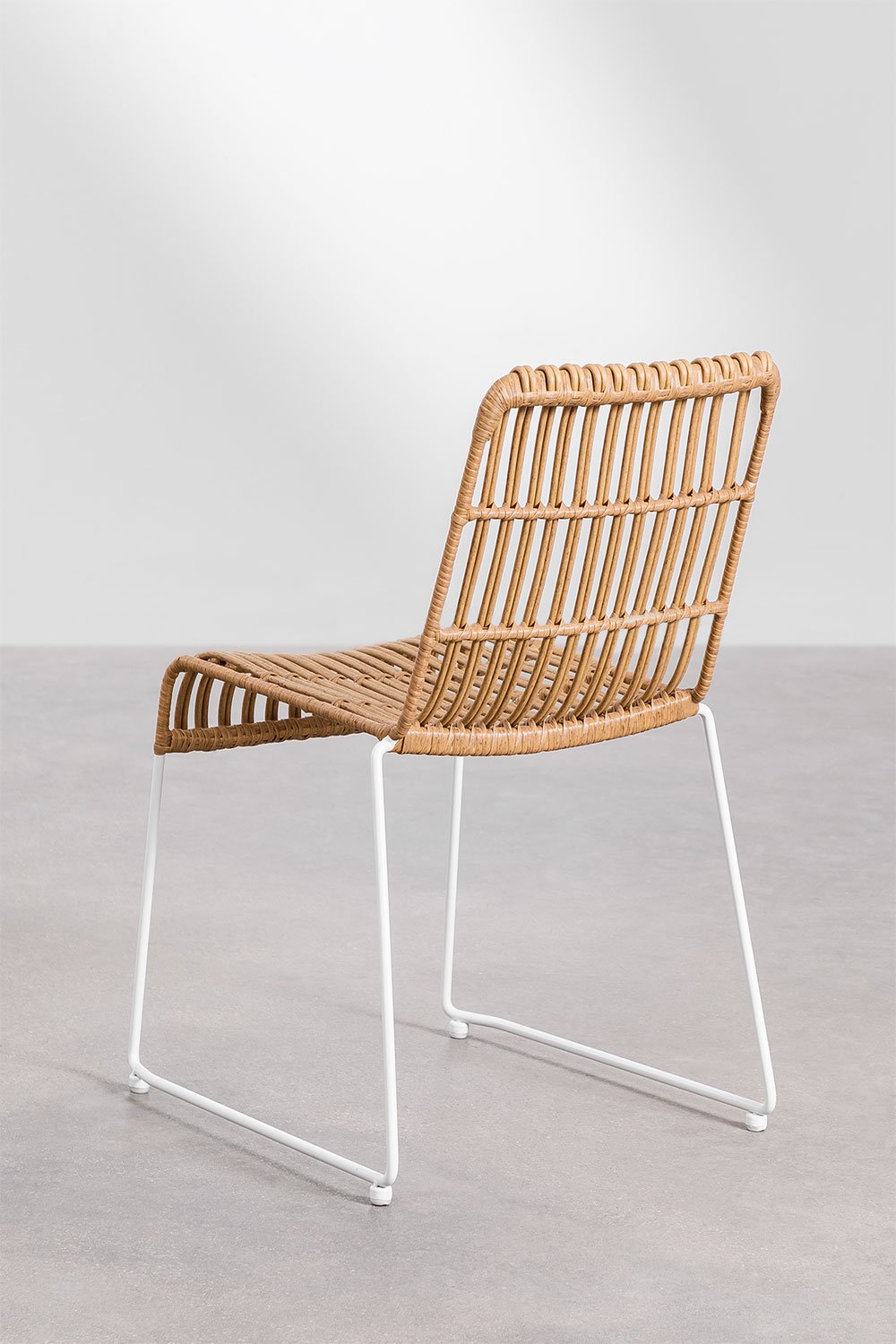 Sedia da pranzo in rattan sintetico Aroa