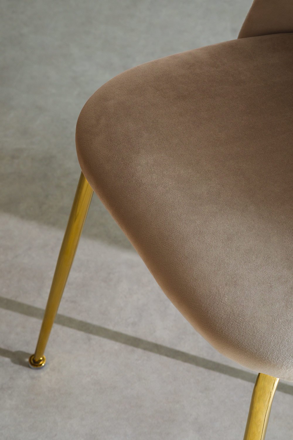 Sedia da pranzo in velluto Kana Design