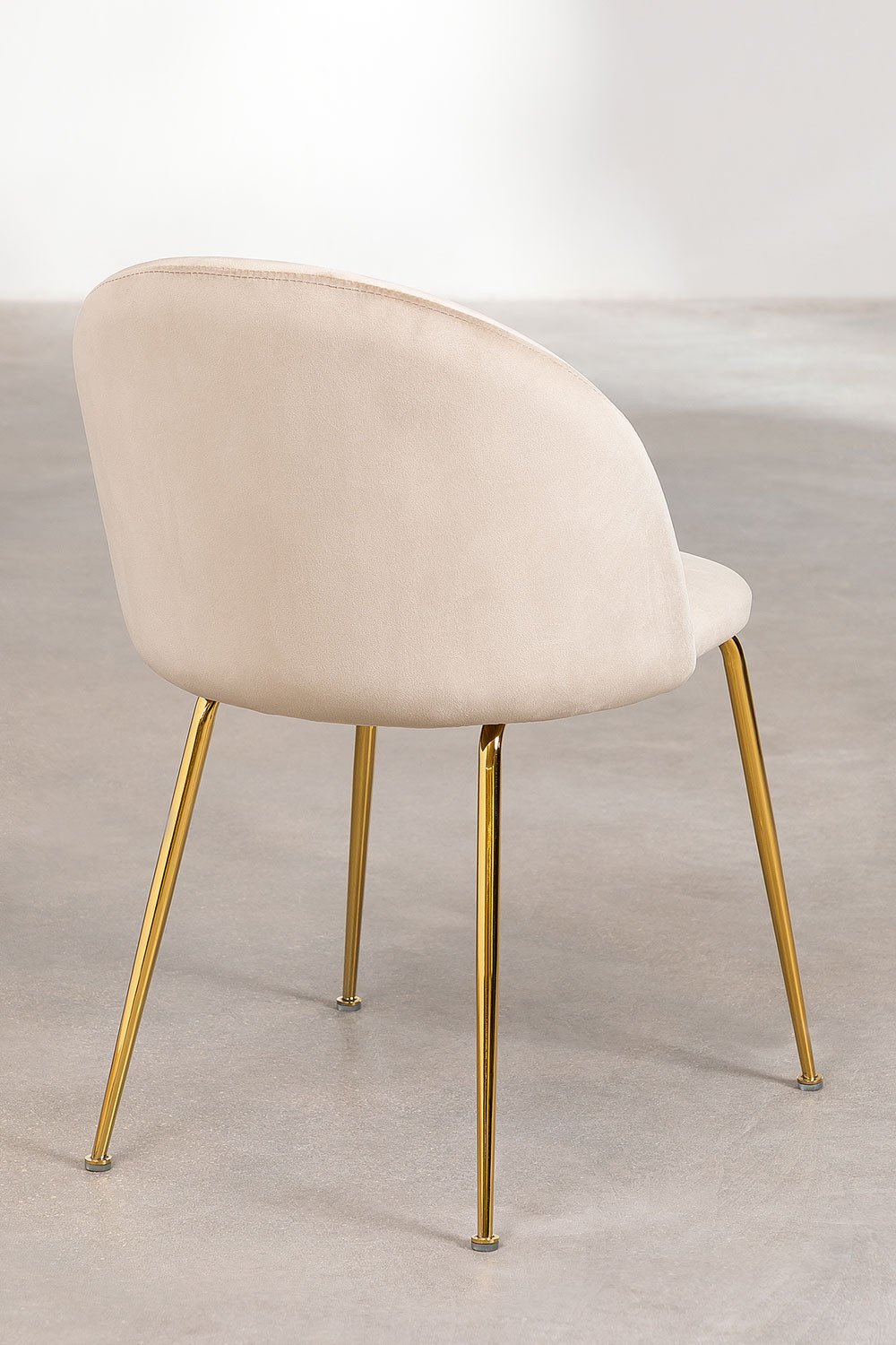 Sedia da pranzo in velluto Kana Design