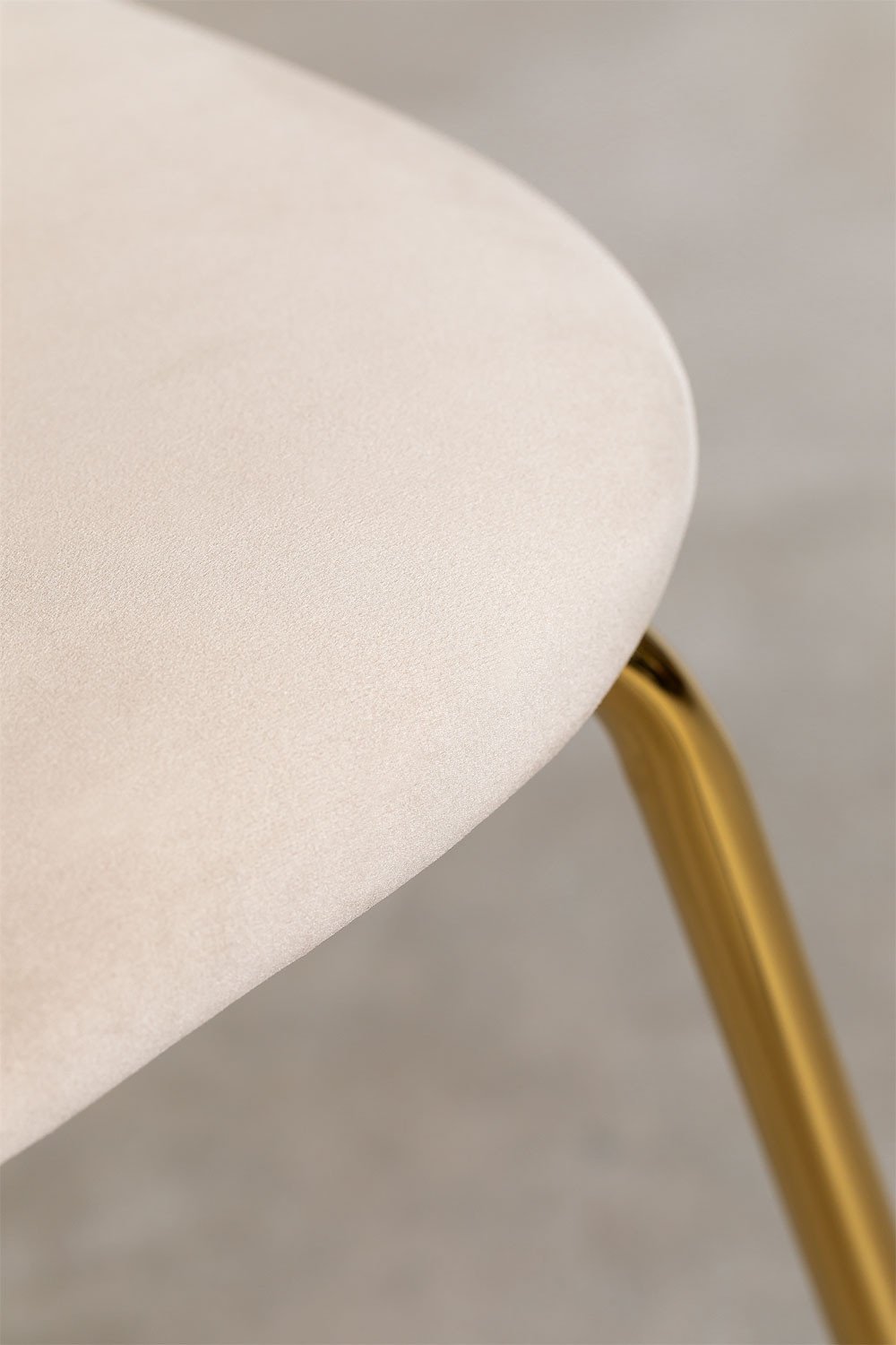 Sedia da pranzo in velluto Kana Design