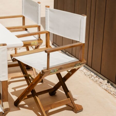 Sedia da regista pieghevole in legno da giardino Ridley
