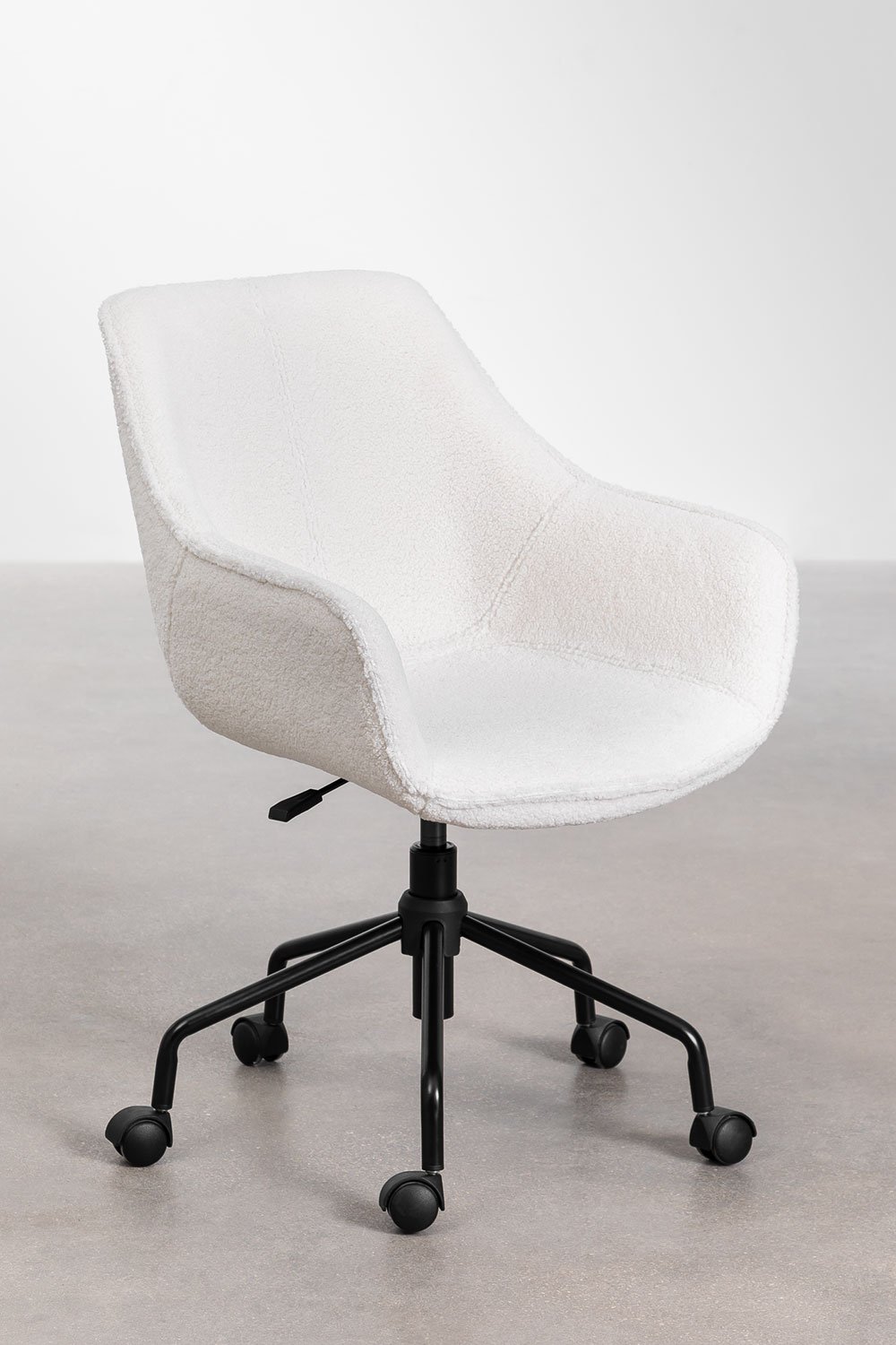Sedia da scrivania in chenille Lucy