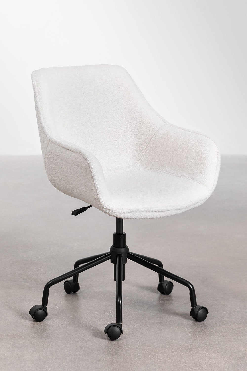 Sedia da scrivania in chenille Lucy