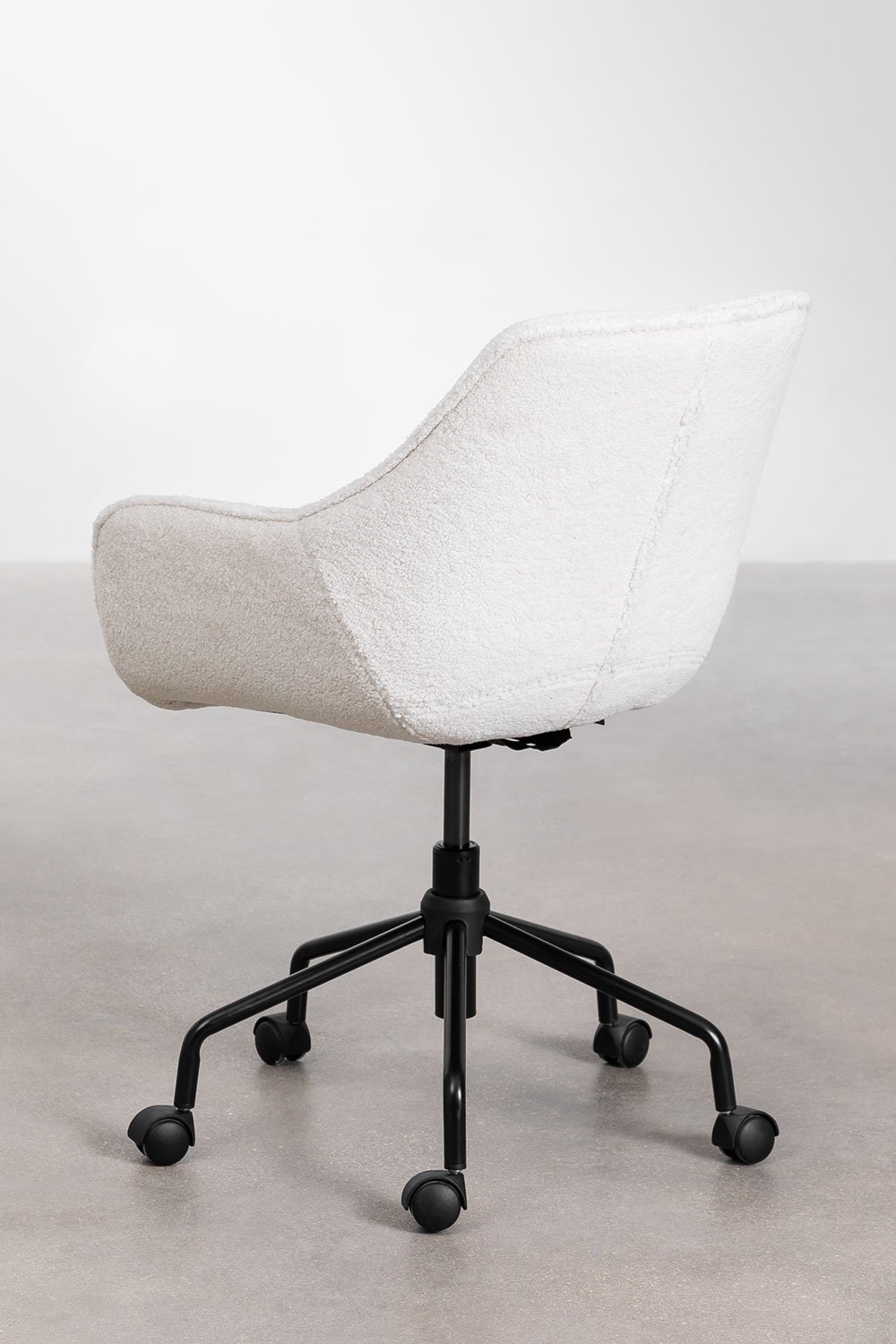 Sedia da scrivania in chenille Lucy