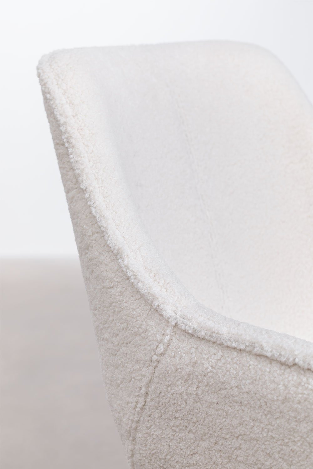 Sedia da scrivania in chenille Lucy